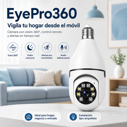 EyePro360: Cámara inteligente ampolleta