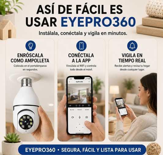 EyePro360: Cámara inteligente ampolleta